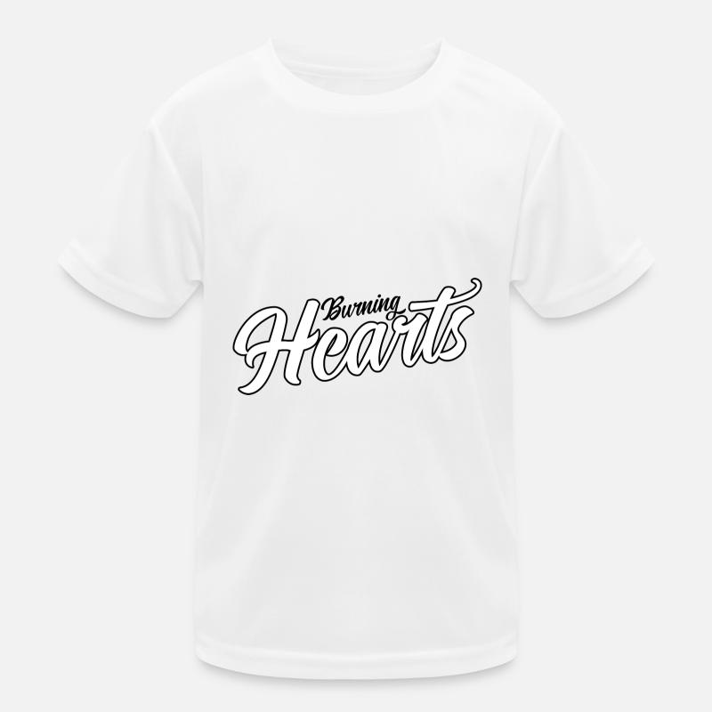 Burning Hearts Kinder Funktions-T-Shirt