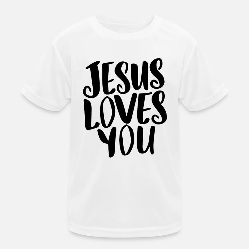 Jésus t’aime - Idée cadeau parfaite T-shirt sport Enfant