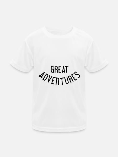 Great Adventures - Kids Functional T-Shirt - white - Front