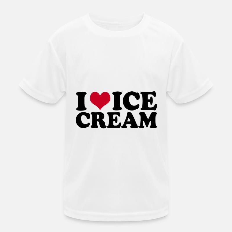 I Love Ice Cream Kinder Funktions-T-Shirt