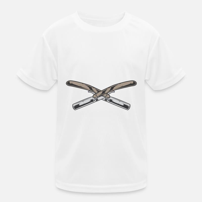 Rasiermesser Kinder Funktions-T-Shirt