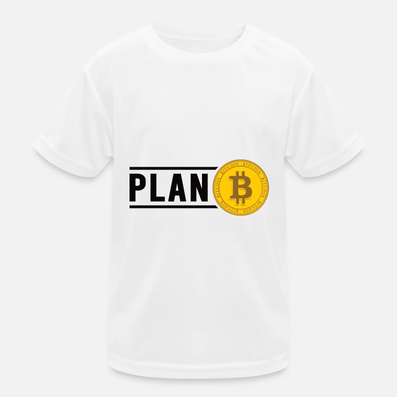 Bitcoin Plan B BTC Satoshi Crypto Hodl Maximaliste T-shirt sport Enfant