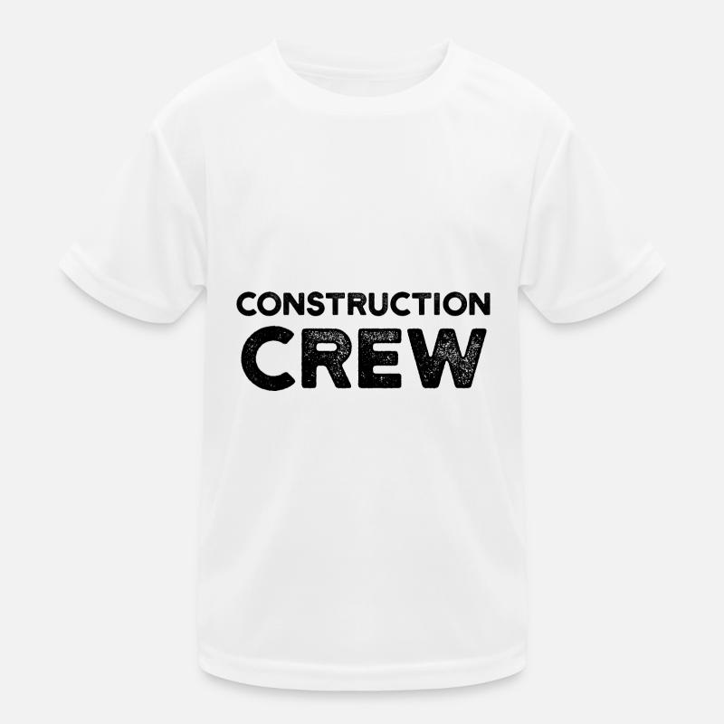 Construction worker team construction construction site construction manager Kids Functional T-Shirt