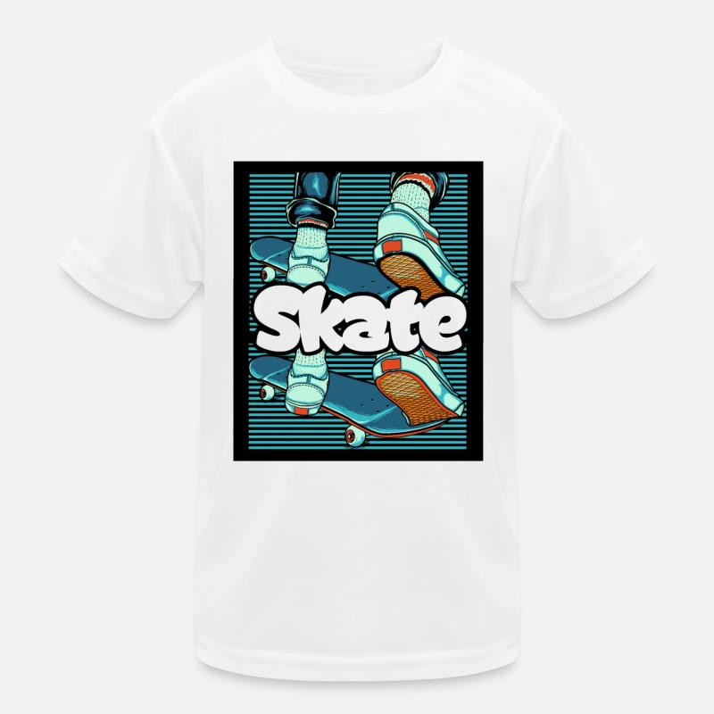 skate Kinder Funktions-T-Shirt