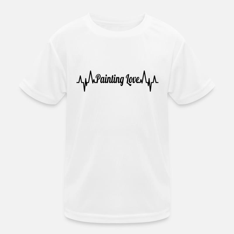 Painter Heart Line Kids Functional T-Shirt