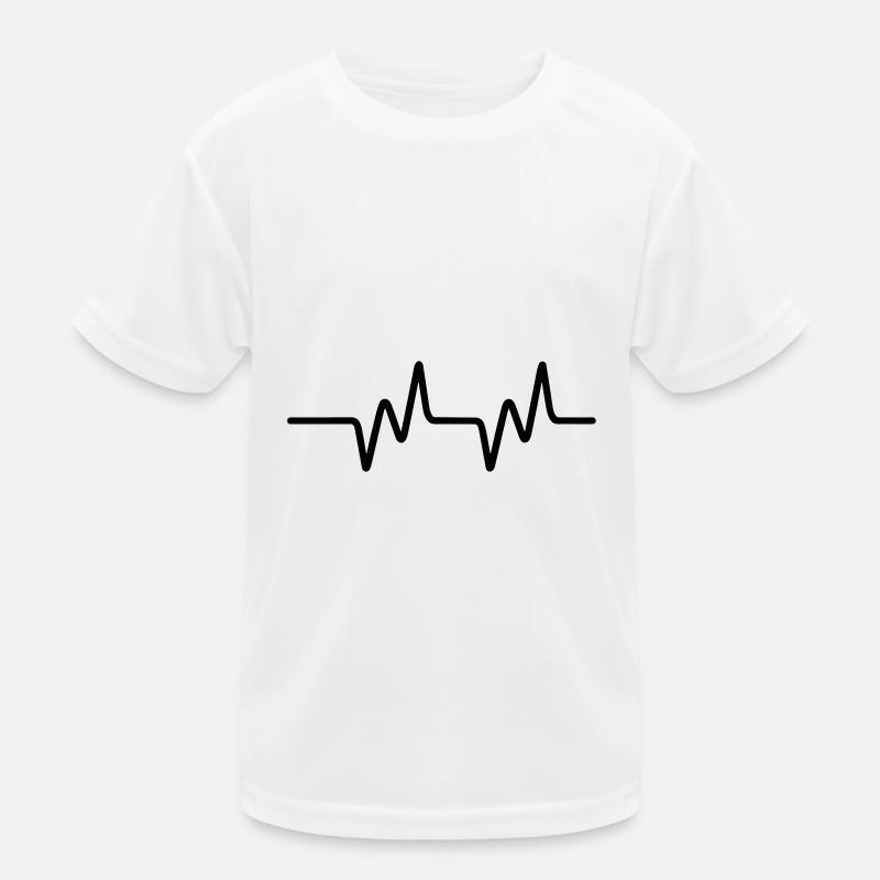 Herzschlag Kinder Funktions-T-Shirt