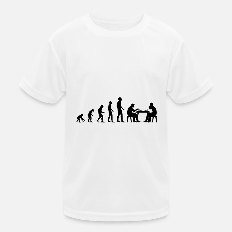 Schach Evolution Entwicklung Kinder Funktions-T-Shirt