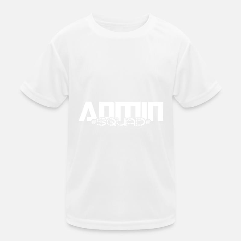 admin squad administrator it informationstechnik Kinder Funktions-T-Shirt