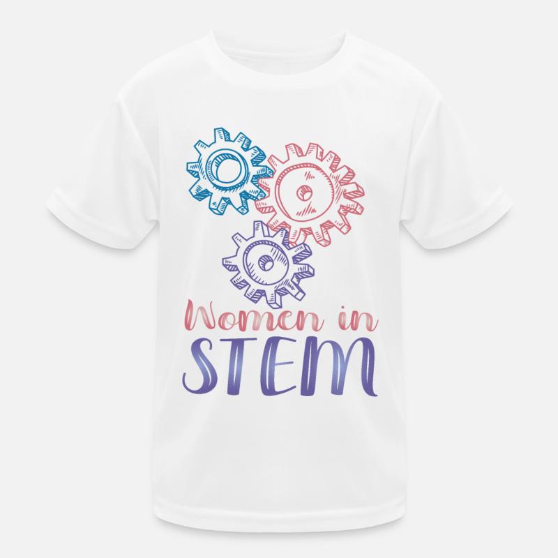 Women In Stem - Engineering Kids Functional T-Shirt