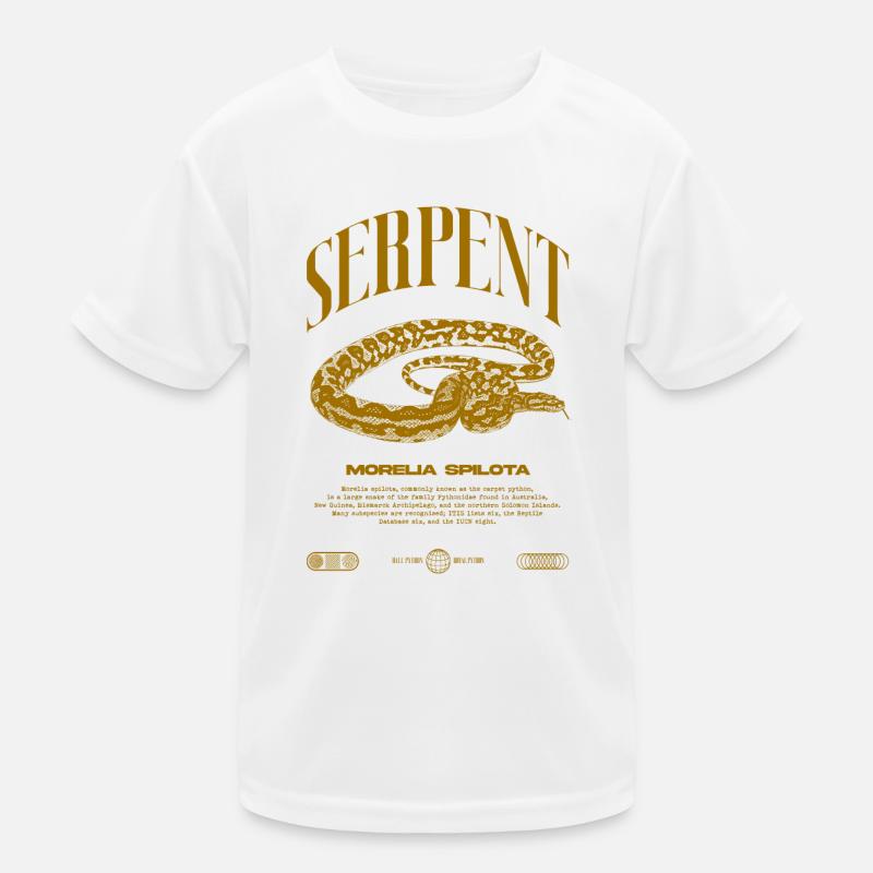 Carpet Python Modern Reptile Keeper Streetwear Kids Functional T-Shirt