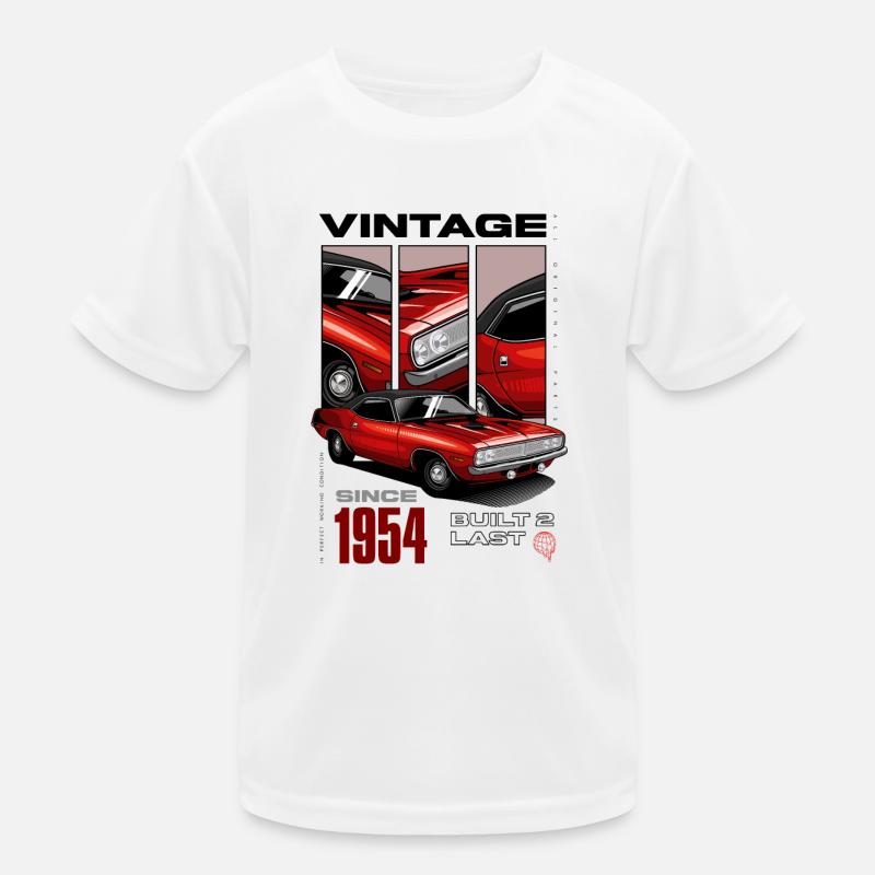 Ich bin nicht alt, ich bin ein Oldtimer, geboren 1954 Kinder Funktions-T-Shirt