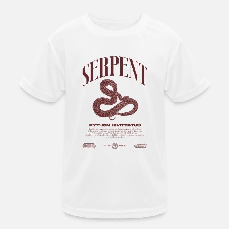 Python Birman Moderne Reptile Keeper Streetwear T-shirt sport Enfant