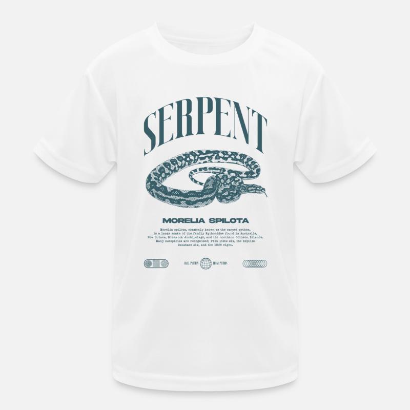 Teppich Python Moderne Reptile Keeper Streetwear Kinder Funktions-T-Shirt