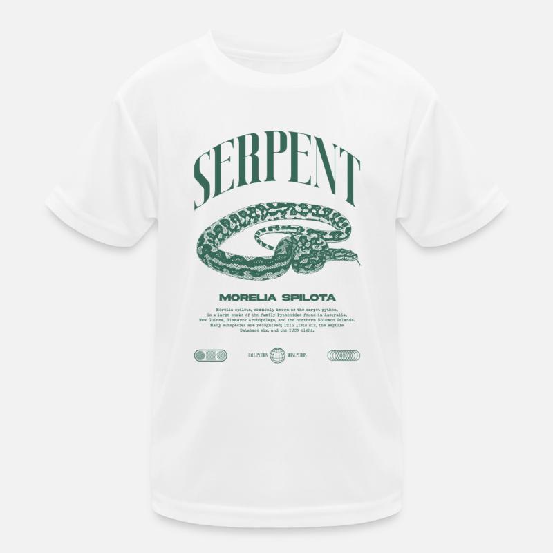 Carpet Python Modern Reptile Keeper Streetwear Kids Functional T-Shirt