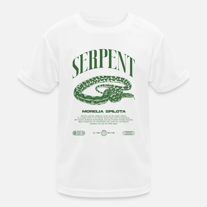 Carpet Python Modern Reptile Keeper Streetwear Kids Functional T-Shirt