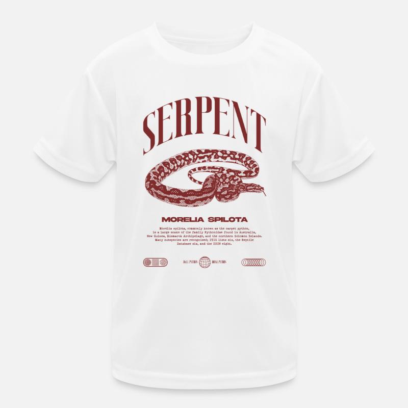 Carpet Python Modern Reptile Keeper Streetwear Kids Functional T-Shirt