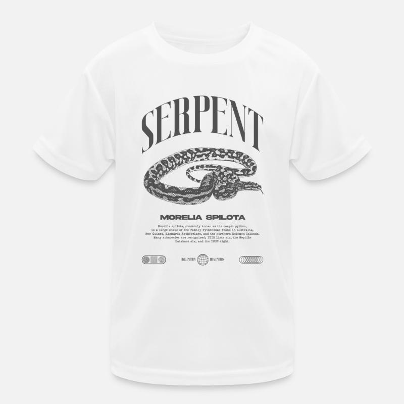 Carpet Python Modern Reptile Keeper Streetwear Kids Functional T-Shirt