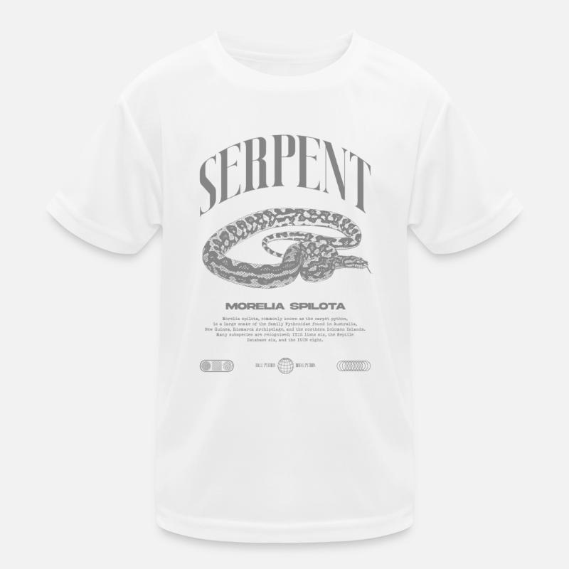 Carpet Python Modern Reptile Keeper Streetwear Kids Functional T-Shirt