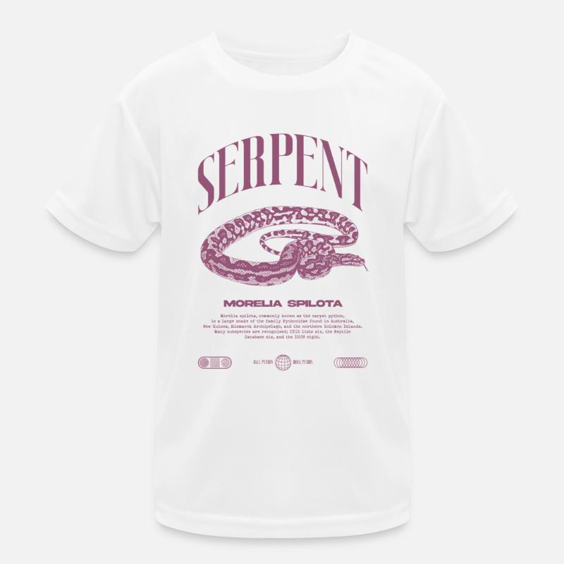 Teppich Python Moderne Reptile Keeper Streetwear Kinder Funktions-T-Shirt