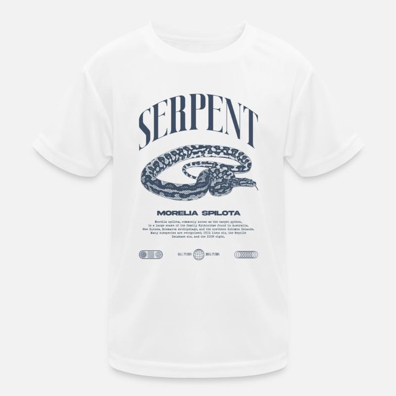 Carpet Python Modern Reptile Keeper Streetwear Kids Functional T-Shirt