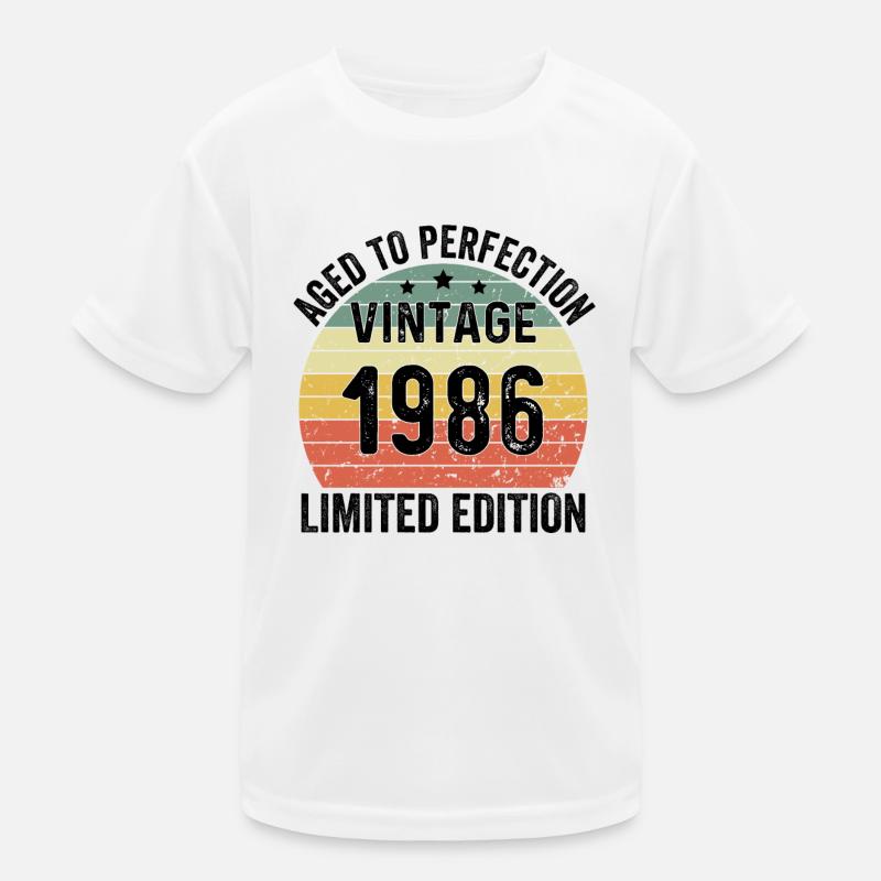 Vieilli à la perfection Vintage 1986 Edition Limitée T-shirt sport Enfant