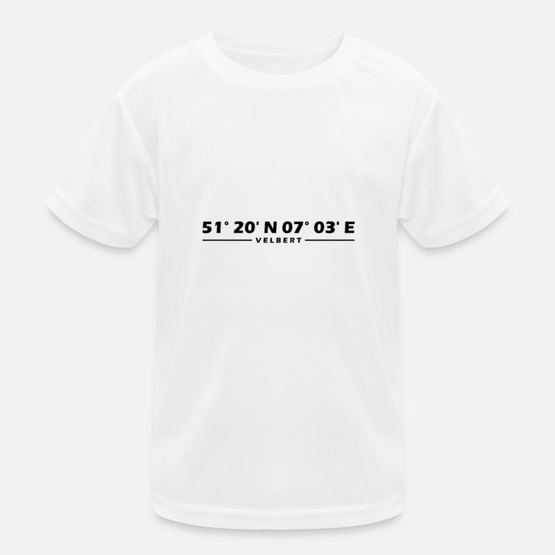 Velbert Koordinaten Kinder Funktions-T-Shirt