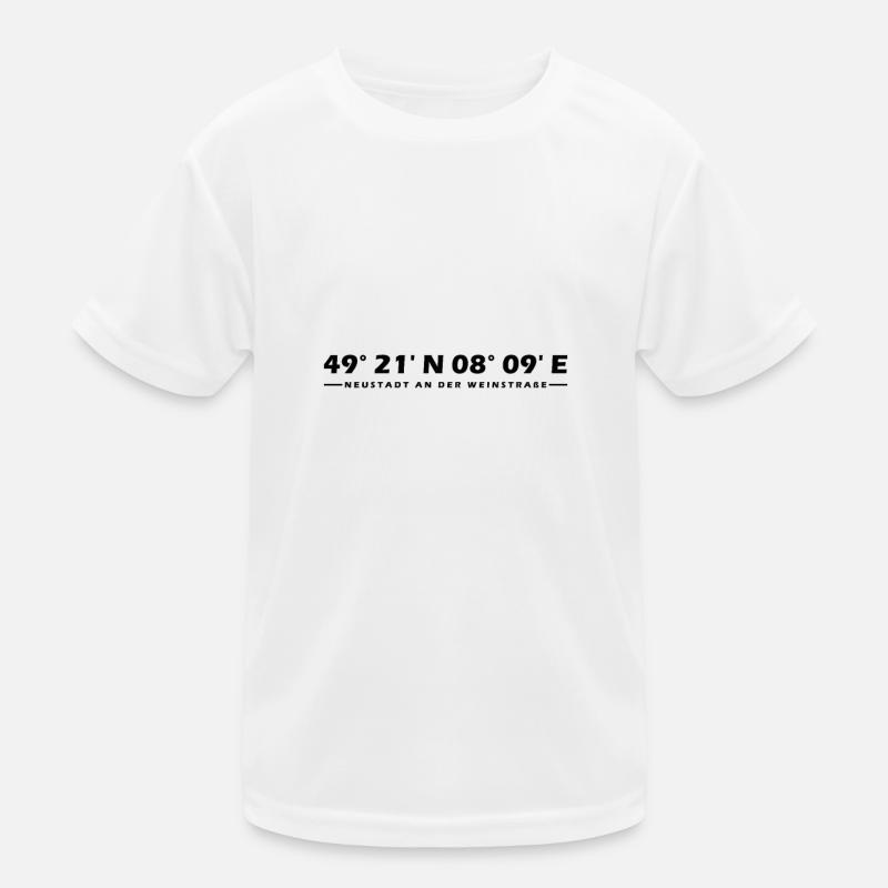 Neustadt an der Weinstraße coordinates Kids Functional T-Shirt