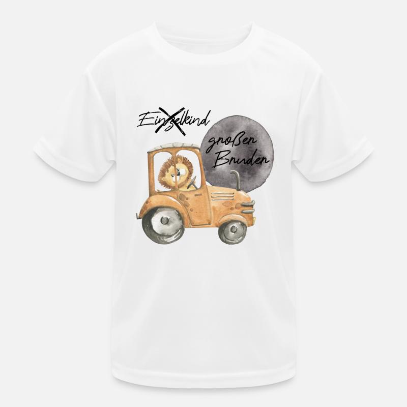 Großer Bruder Traktor Löwe Kinder Funktions-T-Shirt