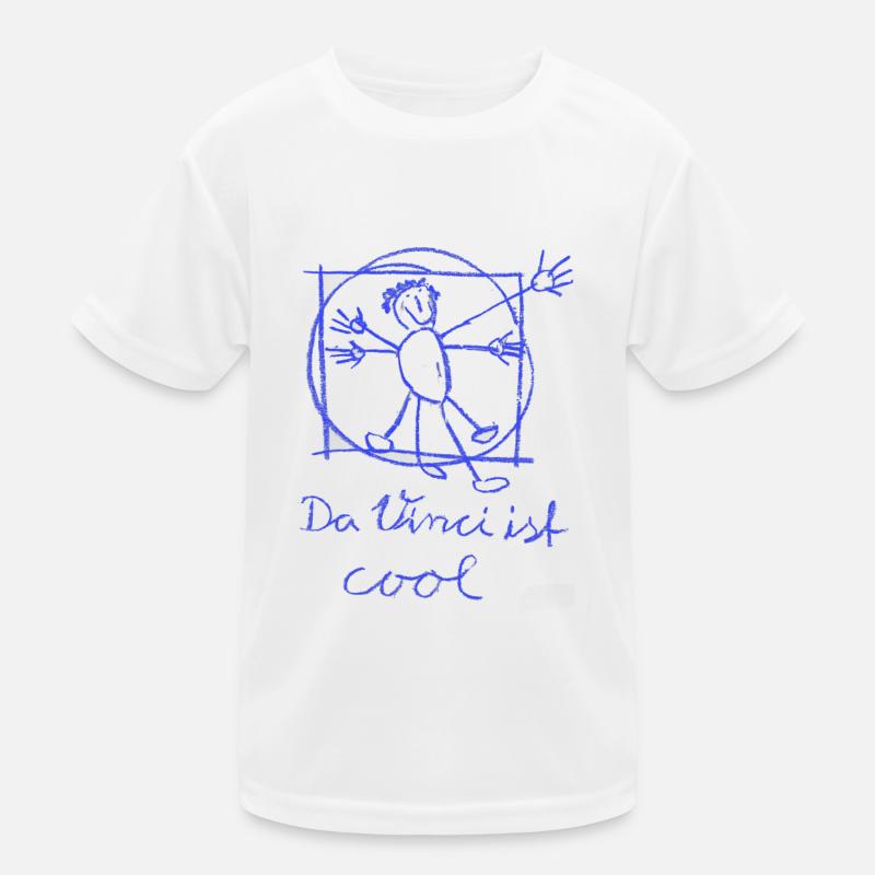 Da Vinci ist cool Kinder Funktions-T-Shirt