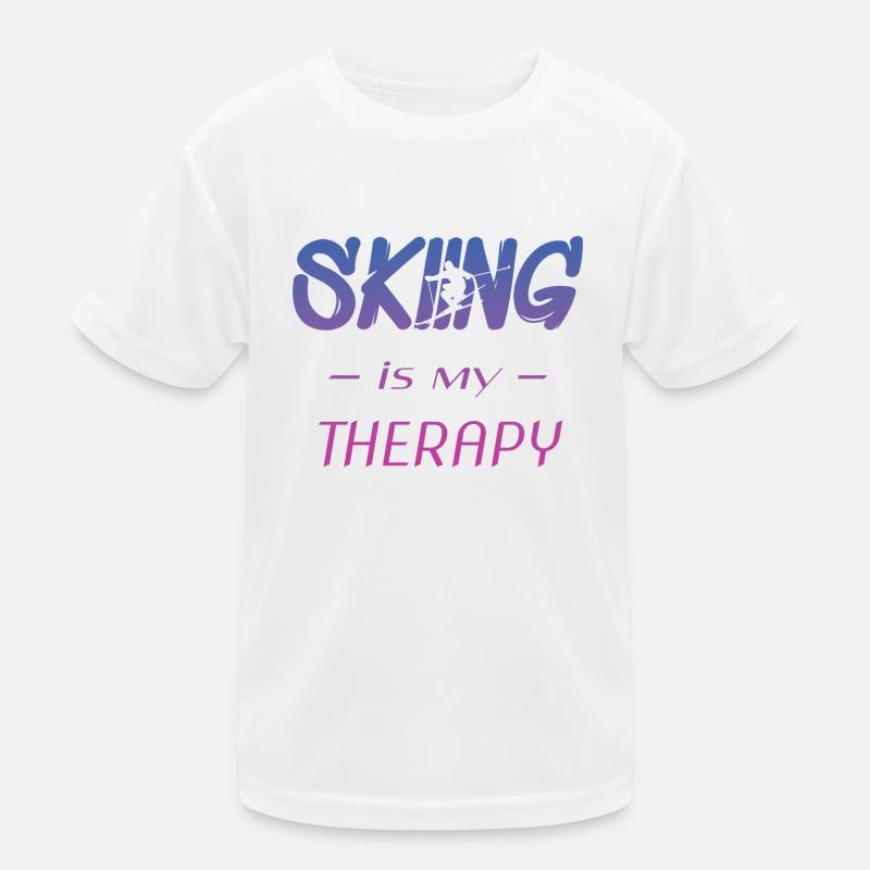 skifahren Kinder Funktions-T-Shirt
