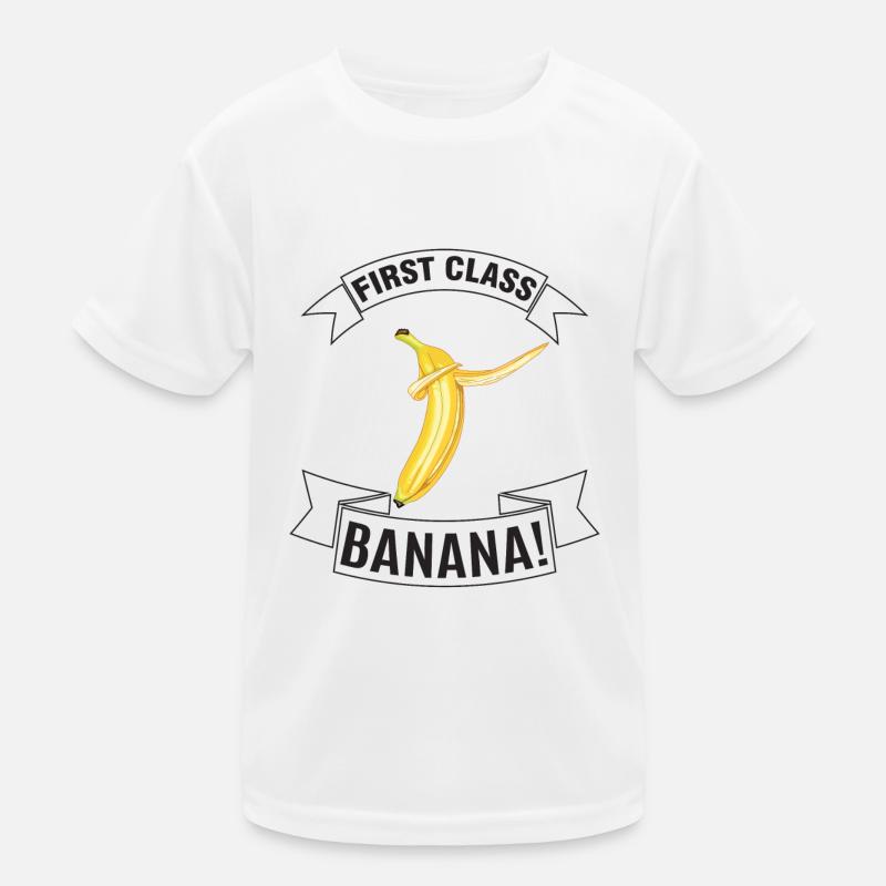 Statement: First class Banana - Color Kinder Funktions-T-Shirt