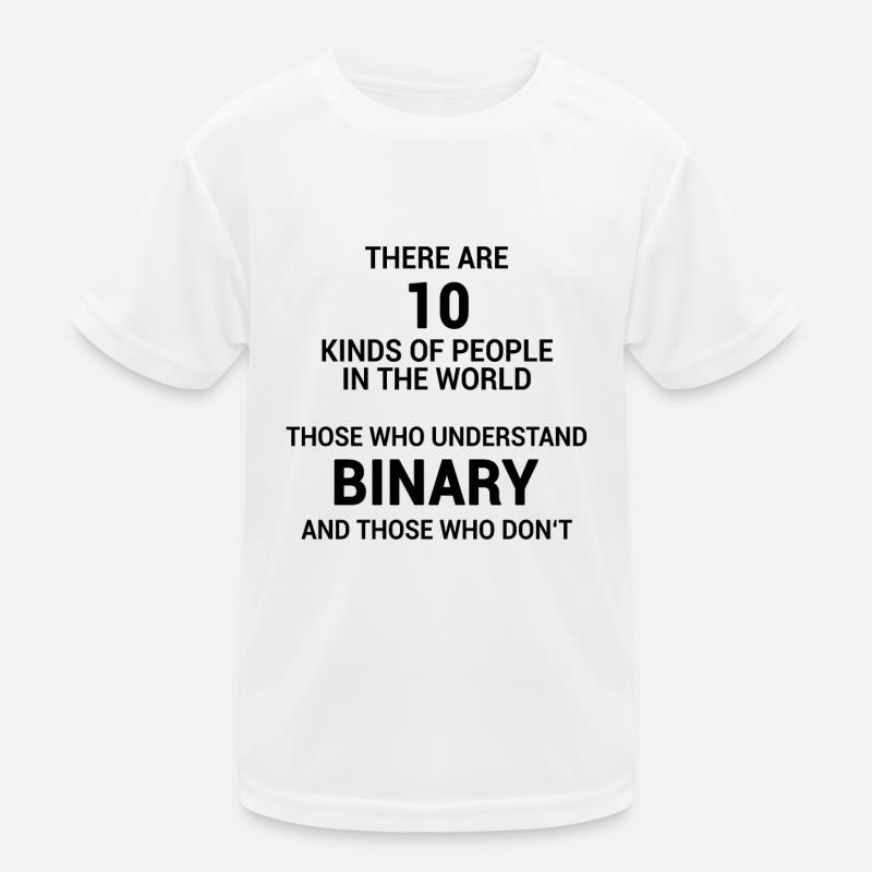 Système binaire informatique T-shirt sport Enfant