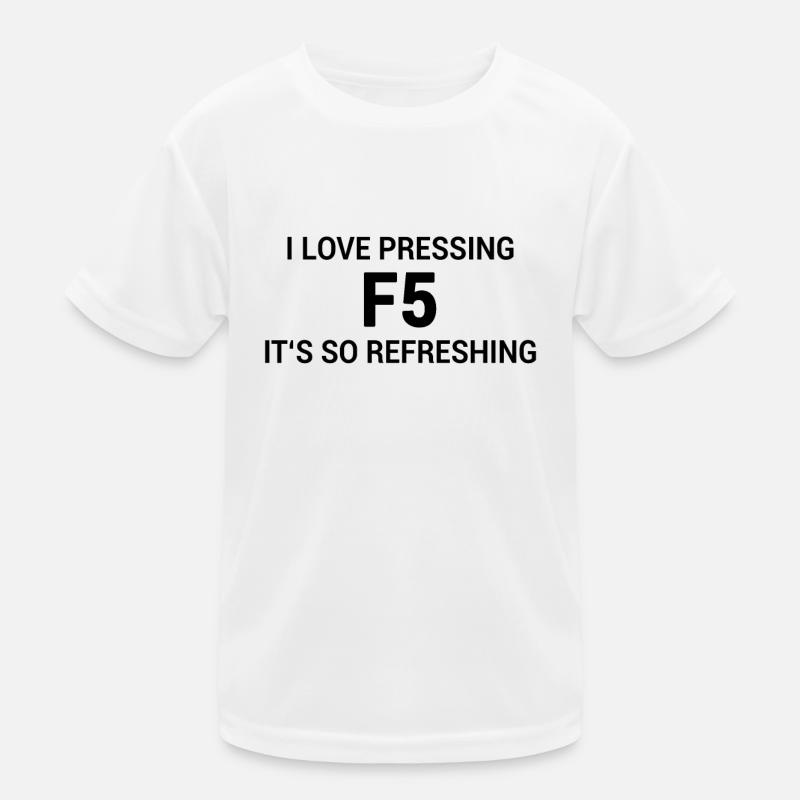 Nerd Joke Web Navigateur F5 Actualiser T-shirt sport Enfant