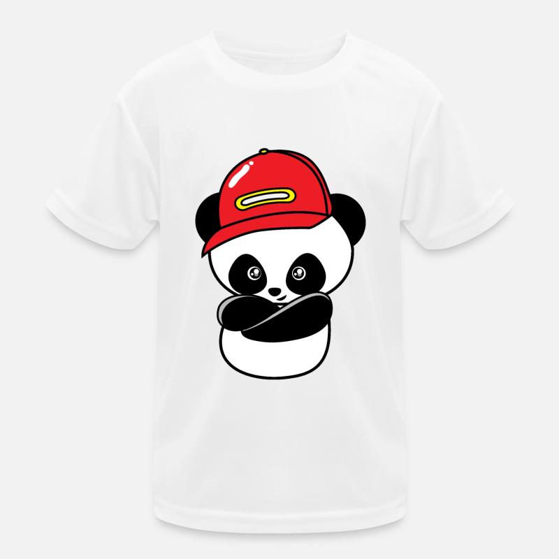 Panda hip hop cool T-shirt sport Enfant