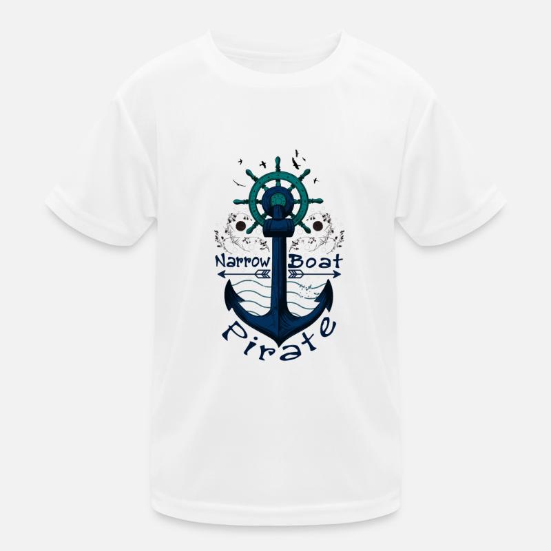 Schmaler Bootspirat Kinder Funktions-T-Shirt