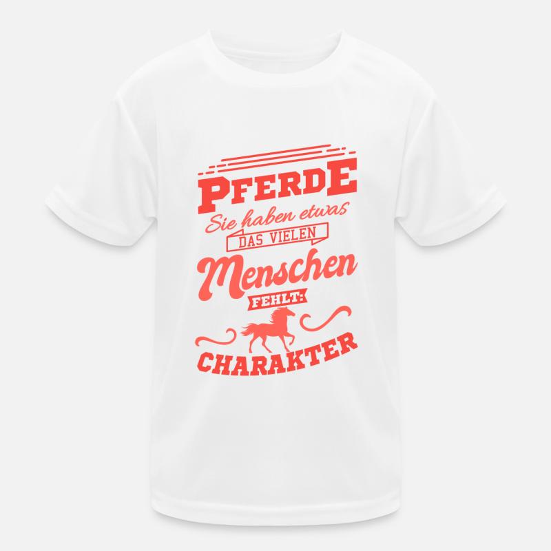 Pferdespruch Pferdesprüche Geschenkidee Kinder Funktions-T-Shirt