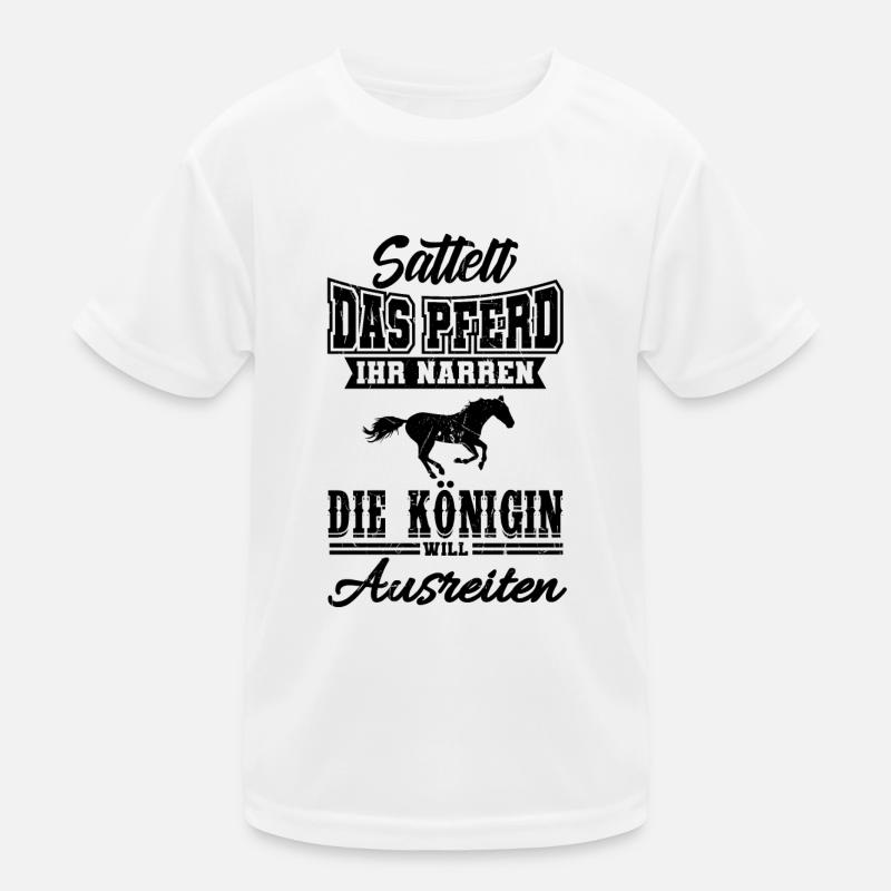 Pferdespruch Pferdesprüche Geschenkidee Kinder Funktions-T-Shirt