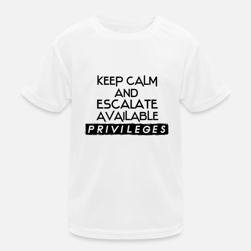 Réseau Admin IT Security Admin Cadeau T-shirt sport Enfant