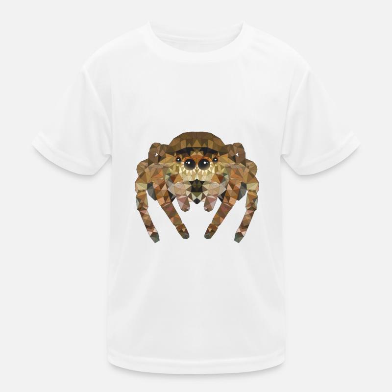 Polygone Araignée Araignées Insectes Animaux de compagnie Enfants T-shirt sport Enfant