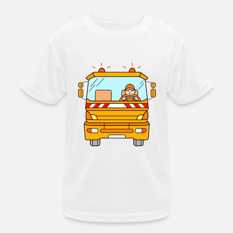 Garbage truck garbage collection garbage man Kids Functional T-Shirt
