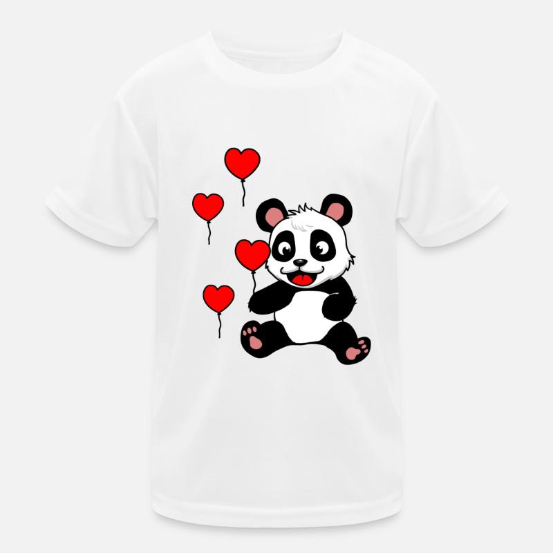 Pandabär Kinder Geburtstag Luftballons Geschenk Kinder Funktions-T-Shirt