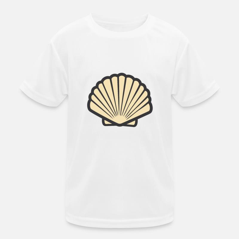 Muschel Kinder Funktions-T-Shirt