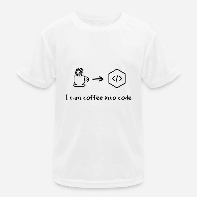 Coffee software developer engineer programmer Kids Functional T-Shirt
