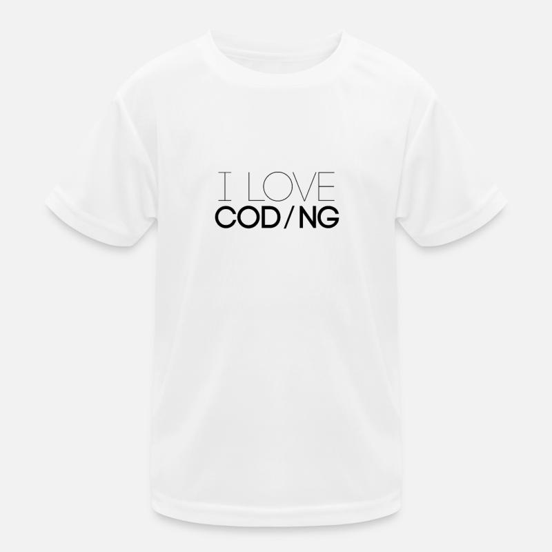 J'aime programmer la profession de code de programmeur T-shirt sport Enfant