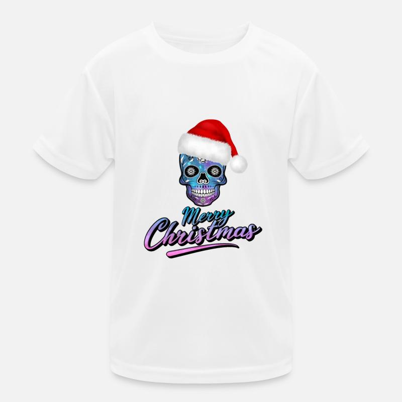 Tête de mort dans le design de Noël T-shirt sport Enfant