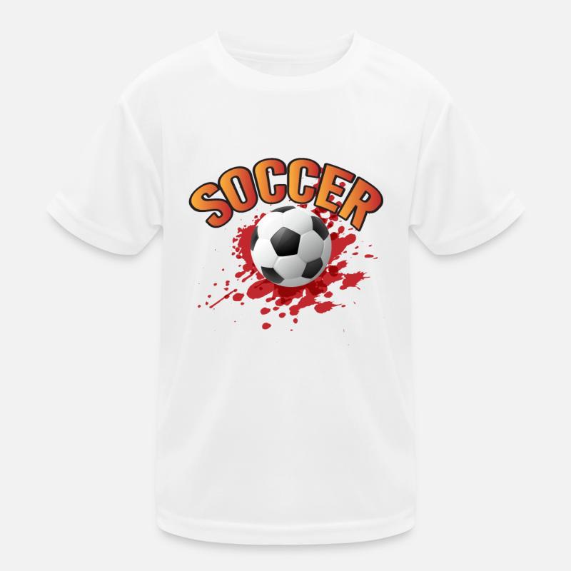 Fußball Bunt Kinder Funktions-T-Shirt