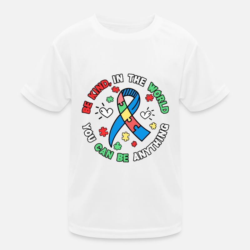 Bewusstsein Autismus Ribbon Puzzle Kinder Funktions-T-Shirt