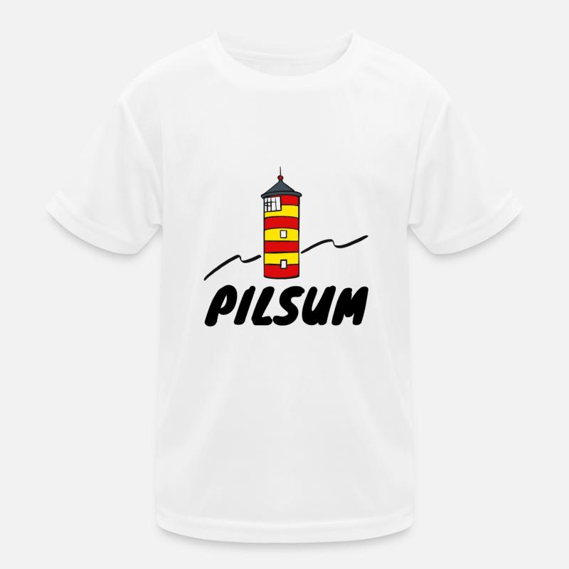 Leuchtturm Pilsum Kinder Funktions-T-Shirt