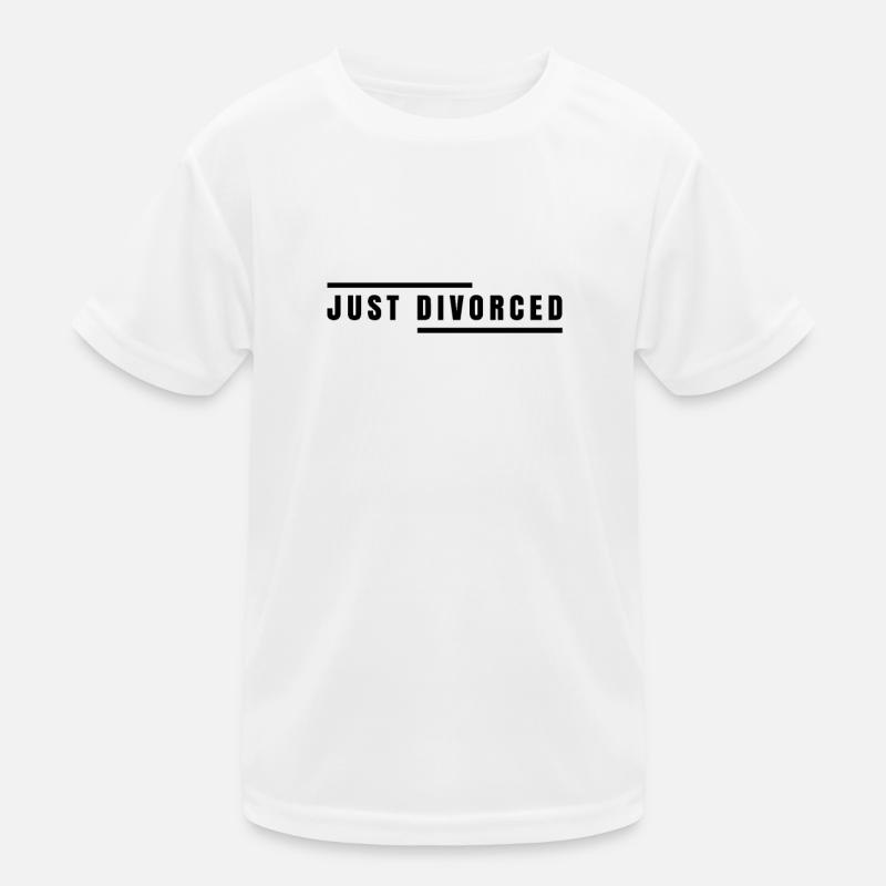 Gerade Geschieden Scheidung Trennung Ehe Getrennt Kinder Funktions-T-Shirt