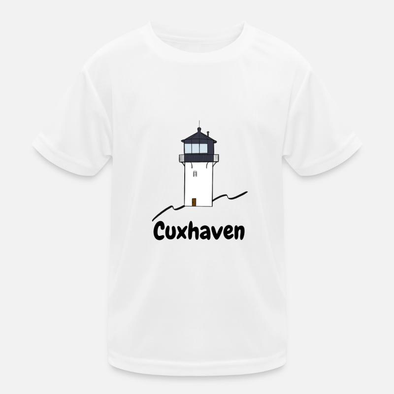 Leuchtturm Cuxhaven dicke Berta Kinder Funktions-T-Shirt